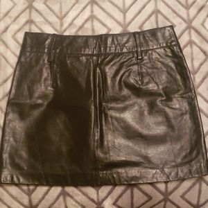 Black Leather Skirt